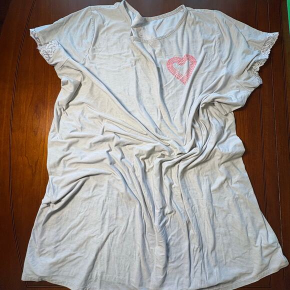 Croft & Barrow Gray Sleepshirt Size 3X - Picture 1 of 5
